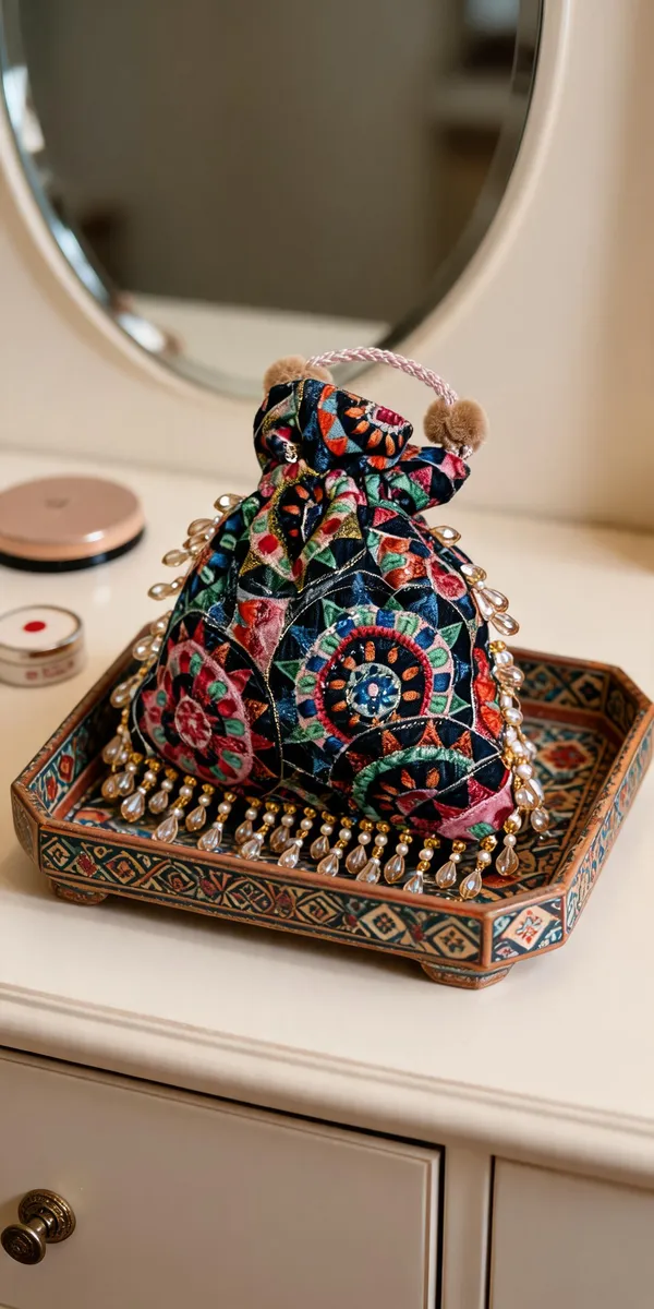 Multicolor_Cotton_Embroidered_Beaded_Tassel_Potli_Bag_For_Women