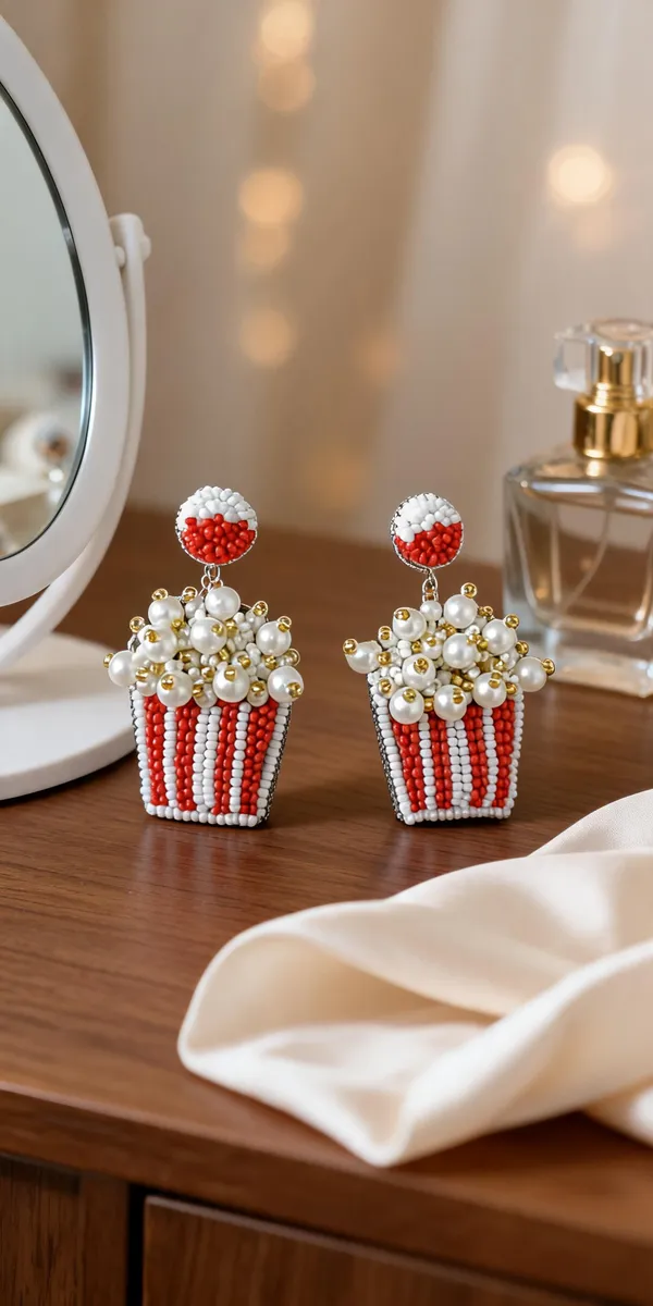 Red_White_Beaded_Popcorn_Bucket_Drop_Earrings_For_Women