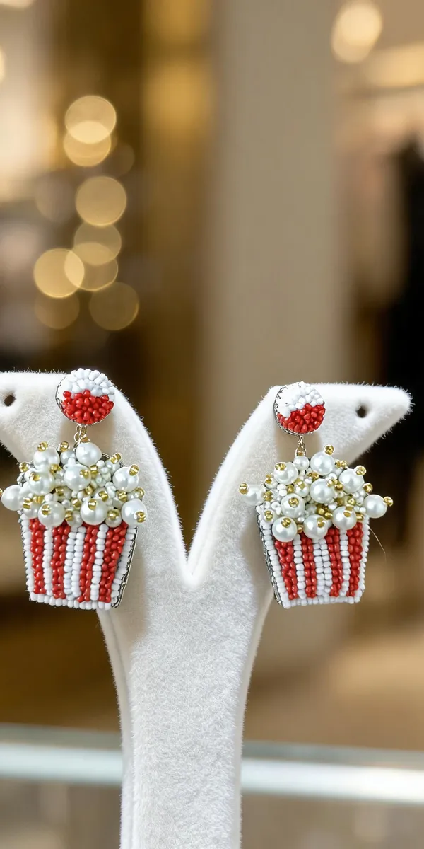 Red_White_Beaded_Popcorn_Bucket_Drop_Earrings_For_Women
