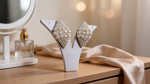 White_Pearl_Cluster_Studded_Statement_Earrings_For_Women