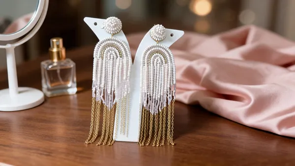 Baby_Pink_Beaded_Tassel_Fringe_Statement_Earrings_For_Women