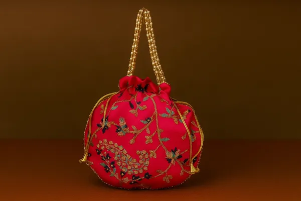Handcrafted_Embroidered_Potli_Bag_with_Pearl_Handle_-_Traditional_Rajasthani_Wedding_Batwa-Red