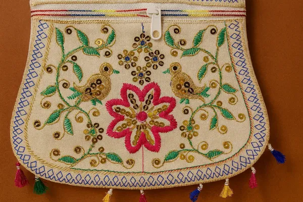 Handcrafted_Embroidered_Bird_Floral_Handbag_Ethnic_Sling_With_Metal_Handle_Front_Zipper