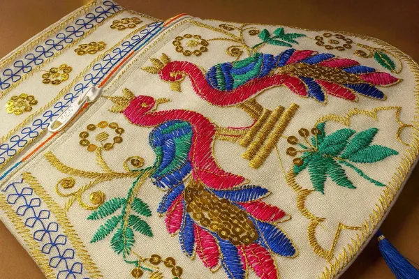 Handcrafted_Embroidered_Peacock_Handbag_Ethnic_Sling_With_Metal_Handle_Front_Zipper