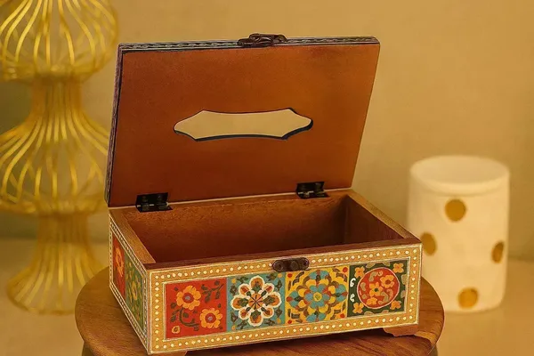 Handpainted_Wooden_Tissue_Box_Holder_Blue_Pottery_Inspired_Indian_Art_Decor