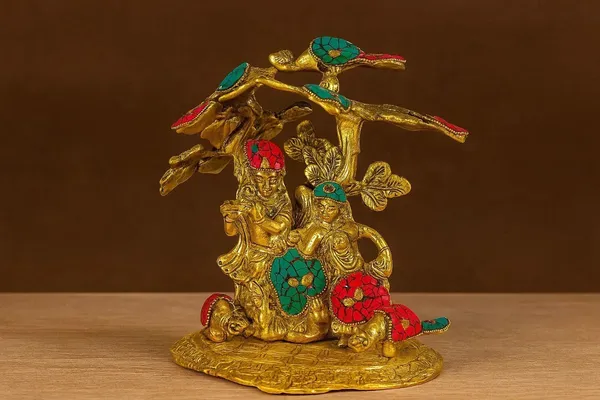 Handcrafted_Metal_Krishna_Radha_Tree_Sculpture_With_Turquoise_Stone_Inlay_Traditional_Indian_Religious_Art_Figurine
