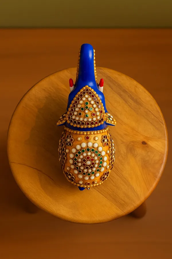 Handcrafted_Metal_Elephant_Figurine_With_Gemstone_Inlay_Traditional_Indian_Art_Statue_Royal_Blue_Decorative_Elephant_Sculpture
