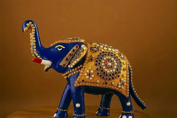 Handcrafted_Metal_Elephant_Figurine_With_Gemstone_Inlay_Traditional_Indian_Art_Statue_Royal_Blue_Decorative_Elephant_Sculpture