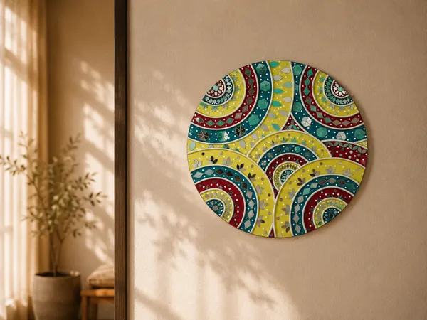 Handcrafted_Luxury_Abstract_Arcs_Multi_Color_Lippan_Art_16_Inch_Mdf_Base_Premium_Mud_Mirror_Work_Wall_Decor