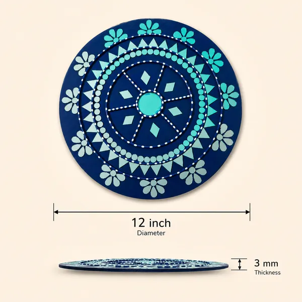 Handcrafted_Royal_Blue_Turquoise_Mandala_Lippan_Art_Wall_Mirror_12_Inch_Mdf_Base_Traditional_Mud_Mirror_Work_Hanging