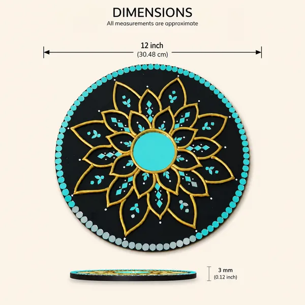 Handcrafted_Black_Gold_Lotus_Mandala_Lippan_Art_Wall_Mirror_12_Inch_Mdf_Base_Premium_Turquoise_Mud_Mirror_Work