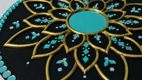 Handcrafted_Black_Gold_Lotus_Mandala_Lippan_Art_Wall_Mirror_12_Inch_Mdf_Base_Premium_Turquoise_Mud_Mirror_Work