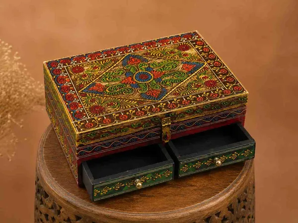 Handpainted_Wooden_Jewelry_Box_With_Drawers_Folk_Art_Multi_Compartment_Organizer_Traditional_Indian_Storage_Chest_With_Floral_Mandala_Design