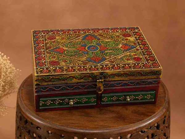 Handpainted_Wooden_Jewelry_Box_With_Drawers_Folk_Art_Multi_Compartment_Organizer_Traditional_Indian_Storage_Chest_With_Floral_Mandala_Design