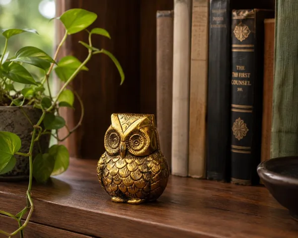 Decorative_Golden_Owl_Figurine_for_Office_Desk_–_Metal_Owl_Paperweight,_Good_Luck_Showpiece_for_Home_&_Study_Room