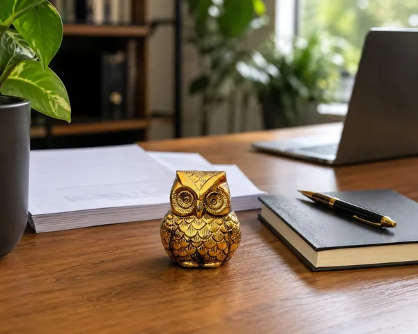 Decorative_Golden_Owl_Figurine_for_Office_Desk_–_Metal_Owl_Paperweight,_Good_Luck_Showpiece_for_Home_&_Study_Room