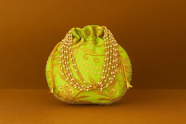 Handcrafted_Zari_Work_Potli_Bag_with_Statement_Pearl_Handle_-_Royal_Festive_Batwa-Green