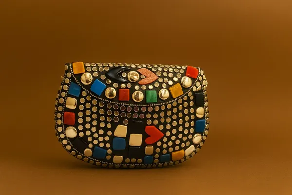 Handcrafted_Mosaic_Stone_&_Metal_Studded_Clutch_-_Geometric_Evening_Sling_Bag