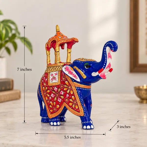 Handcrafted_Metal_Meenakari_Elephant_Statue_–_Ambabari_Art_Decorative_Showpiece_for_Home_&_Office_Decor