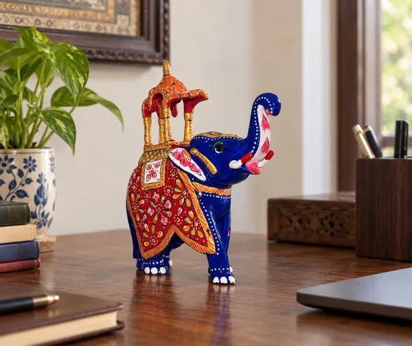 Handcrafted_Metal_Meenakari_Elephant_Statue_–_Ambabari_Art_Decorative_Showpiece_for_Home_&_Office_Decor