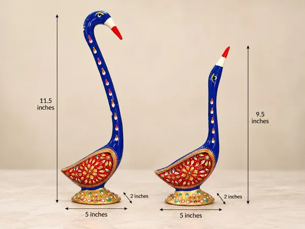 Handcrafted_Metal_Meenakari_Swan_Set_of_2_–_Decorative_Love_Birds_for_Home_Decor,_Tabletop_&_Gifting