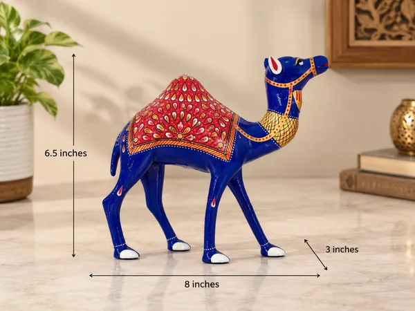 Handcrafted-Style_Metal_Camel_Showpiece_with_Colorful_Meenakari_Design_–_Indian_Home_&_Table_Decor