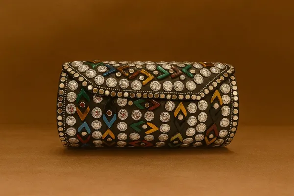 Handcrafted_Geometric_Studded_Clutch_-_Retro-Mod_&_Tribal_Mosaic_Evening_Bags