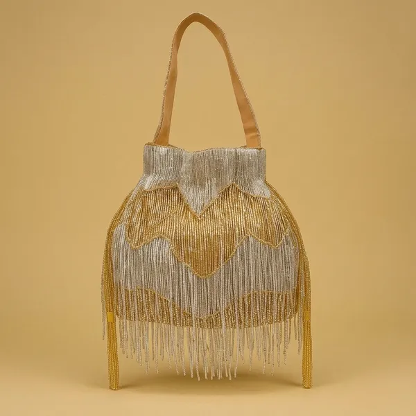 Handcrafted_Beaded_Fringe_Potli_Bag_-_Retro-Glam_'Gatsby'_Style_Evening_Bucket_Bag-Gold_And_Silver