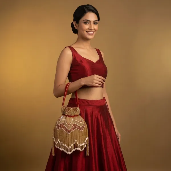 Handcrafted_Beaded_Fringe_Potli_Bag_-_Retro-Glam_'Gatsby'_Style_Evening_Bucket-Gold_And_Red_Bag