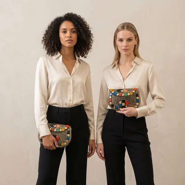 Handcrafted_Mosaic_Stone_&_Metal_Studded_Clutch_-_Geometric_Evening_Sling_Bag