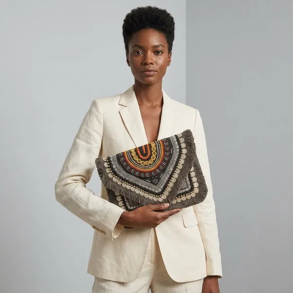 Handcrafted_Boho_Beaded_Clutch_&_Sling_Bag_-_Tribal_Coins,_Shells_&_Evil_Eye_Design-Dark_Grey