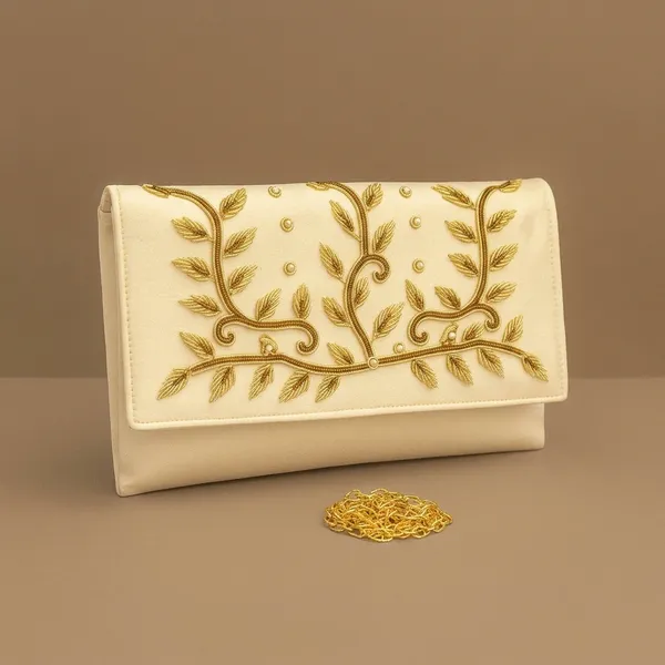 Handcrafted_Velvet_Envelope_Clutch_with_Zari_Embroidery_-_Golden_Vine_Party_Bag-White