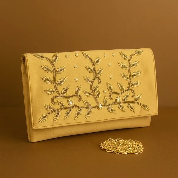 Handcrafted_Velvet_Envelope_Clutch_with_Zari_Embroidery_-_Golden_Vine_Party_Bag-Yellow
