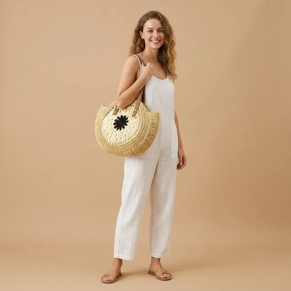 Handcrafted_Crochet_Mandala_Tote_Bag_-_Boho_Round_Shoulder_Bag_with_Leather_Handles-Beige