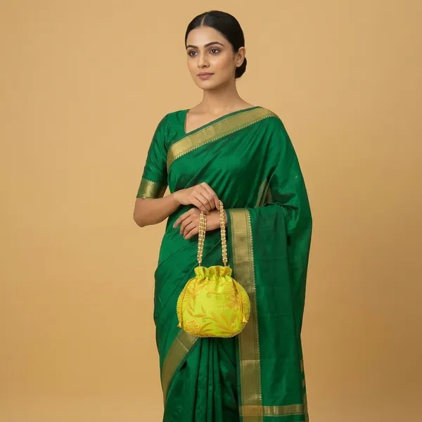 Handcrafted_Zari_Work_Potli_Bag_with_Statement_Pearl_Handle_-_Royal_Festive_Batwa-Green