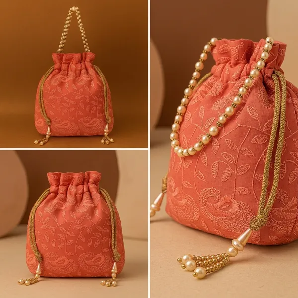 Handcrafted_Self-Embroidered_Silk_Potli_Bag_with_Pearl_Handle_-_Monotone_Ethnic_Batwa-Red