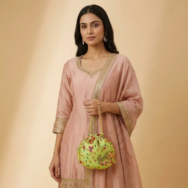 Handcrafted_Embroidered_Potli_Bag_with_Pearl_Handle_-_Traditional_Rajasthani_Wedding_Batwa-Light_Green