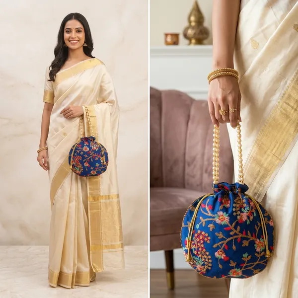 Handcrafted_Embroidered_Potli_Bag_with_Pearl_Handle_-_Traditional_Rajasthani_Wedding_Batwa-Navy_Blue