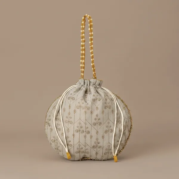 Handcrafted_Embroidered_Potli_Bag_with_Pearl_Handle_-_Traditional_Rajasthani_Wedding_Batwa-Silver