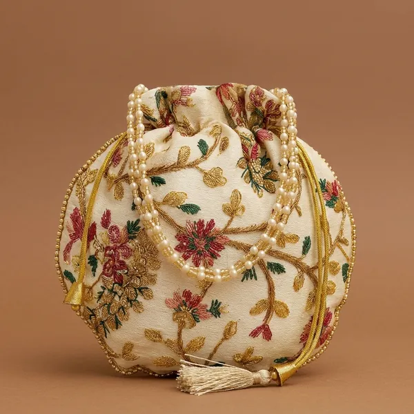 Handcrafted_Embroidered_Potli_Bag_with_Pearl_Handle_-_Traditional_Rajasthani_Wedding_Batwa-Off_White