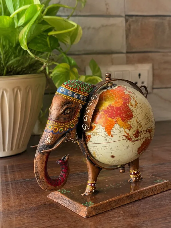 Metal_Elephant_Globe_Showpiece_for_Office_&_Home_Decor_�_Vintage_Rotating_World_Globe_Tabletop_Statue,_10_Inch