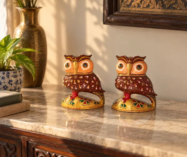 Metal_Meenakari_Owl_Set_of_2_–_Colorful_Owl_Figurines_for_Home_&_Office_Decor,_Tabletop_Showpiece