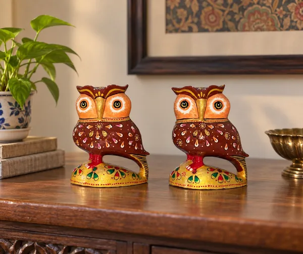Metal_Meenakari_Owl_Set_of_2_–_Colorful_Owl_Figurines_for_Home_&_Office_Decor,_Tabletop_Showpiece