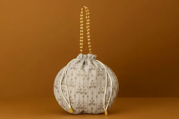 Handcrafted_Embroidered_Potli_Bag_with_Pearl_Handle_-_Traditional_Rajasthani_Wedding_Batwa-Silver