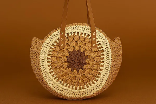Handcrafted_Crochet_Mandala_Tote_Bag_-_Boho_Round_Shoulder_Bag_with_Leather_Handles-Golden_Yellow