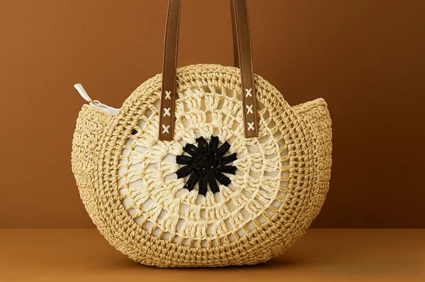 Handcrafted_Crochet_Mandala_Tote_Bag_-_Boho_Round_Shoulder_Bag_with_Leather_Handles-Beige