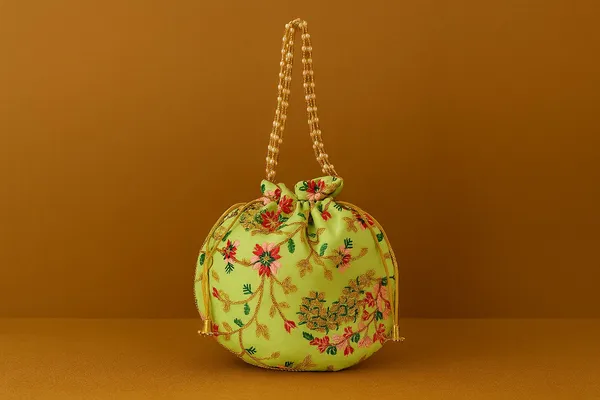 Handcrafted_Embroidered_Potli_Bag_with_Pearl_Handle_-_Traditional_Rajasthani_Wedding_Batwa-Light_Green