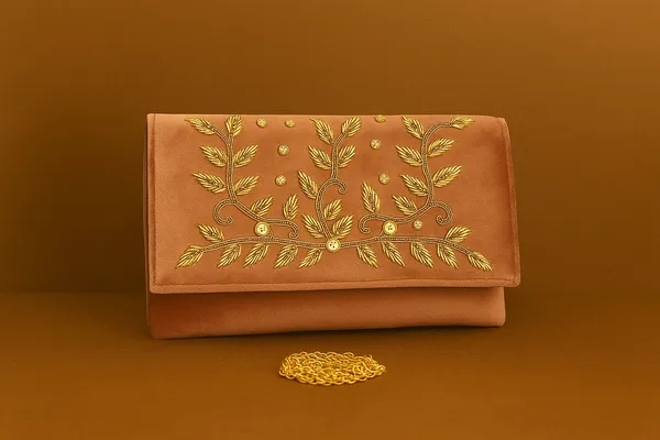 Handcrafted_Velvet_Envelope_Clutch_with_Zari_Embroidery_-_Golden_Vine_Party_Bag-Peach