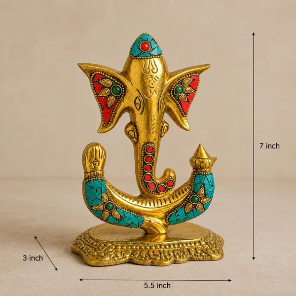 Lord_Ganesha_Statue_with_Turquoise_Coral_Stone_Work_–_Golden_Metal_Ganpati_Idol_for_Home_Decor
