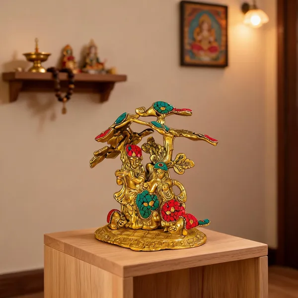 Handcrafted_Metal_Krishna_Radha_Tree_Sculpture_With_Turquoise_Stone_Inlay_Traditional_Indian_Religious_Art_Figurine